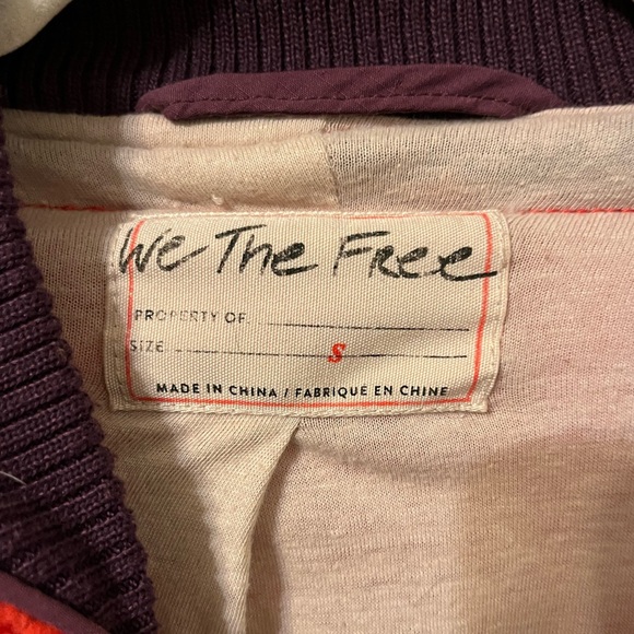 Free People Rivington red Sherpa jacket coat Oversized - Picture 3 of 5